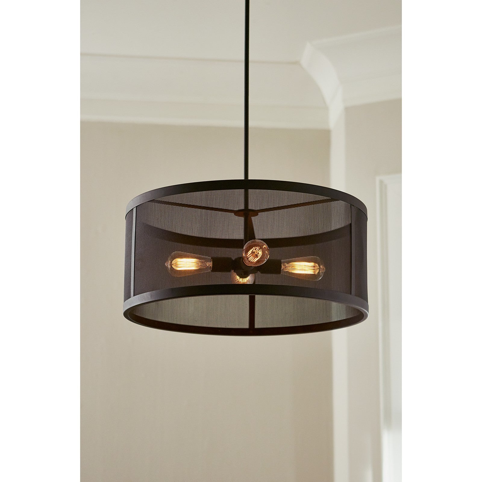 Gereon Four Light Pendant in Black - Visual Comfort Ceiling Lights