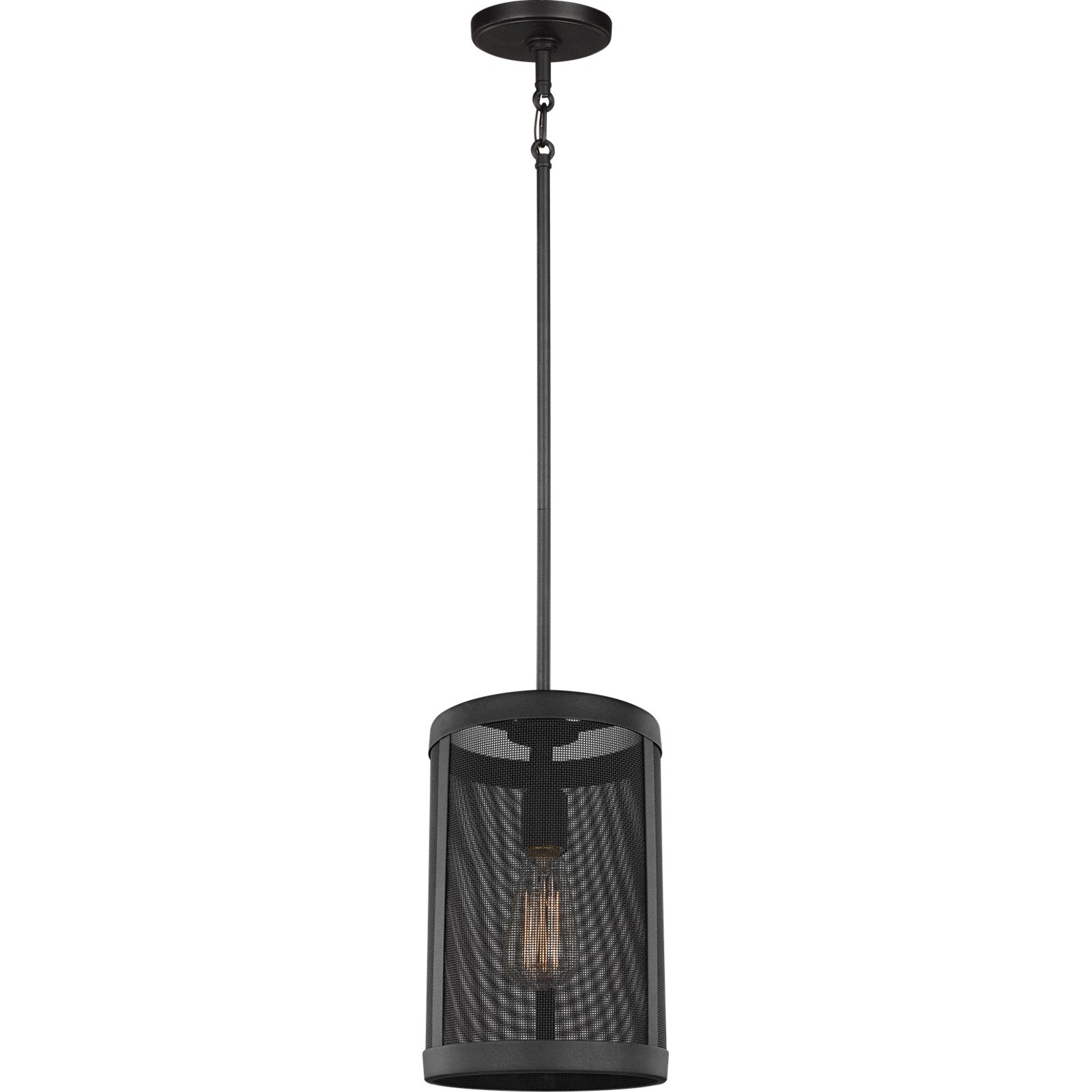 Gereon One Light Mini-Pendant in Black - Visual Comfort Ceiling Lights