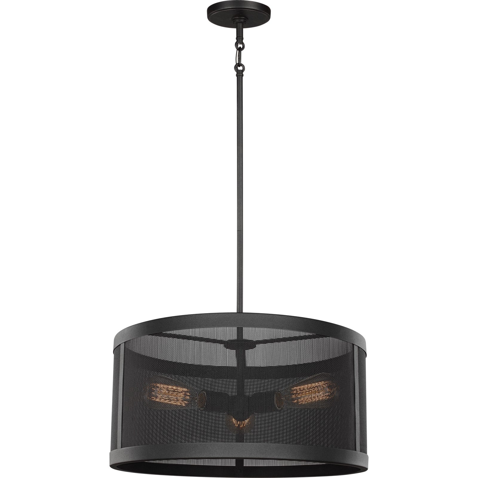 Gereon Three Light Pendant in Black - Visual Comfort Ceiling Lights