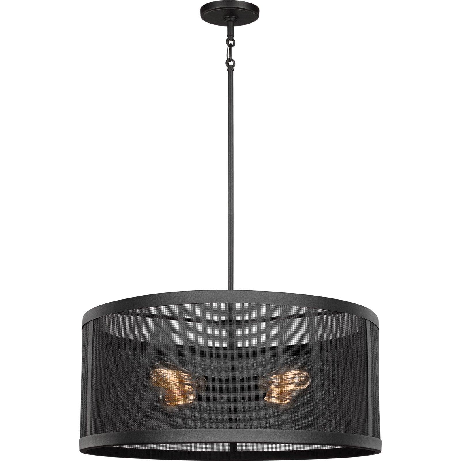 Gereon Four Light Pendant in Black - Visual Comfort Ceiling Lights
