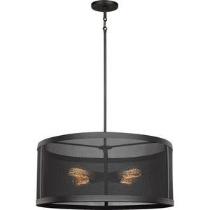 Gereon Four Light Pendant in Black - Visual Comfort Ceiling Lights
