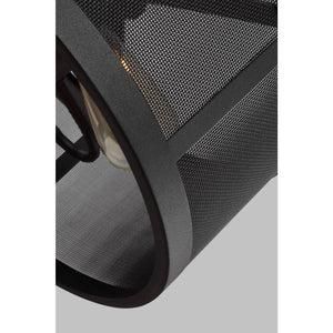 Gereon Two Light Semi-Flush Convertible Pendant in Black - Visual Comfort Ceiling Lights