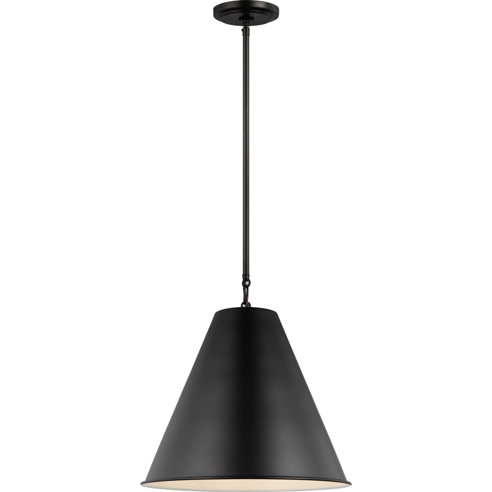 Gordon One Light Small Pendant Midnight Black - Visual Comfort Ceiling Lights