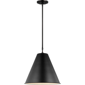 Gordon One Light Small Pendant Midnight Black - Visual Comfort Ceiling Lights