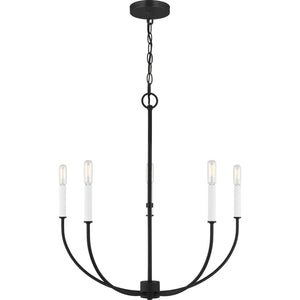 Greenwich 5-Light Chandelier in Midnight Black - Visual Comfort Ceiling Lights