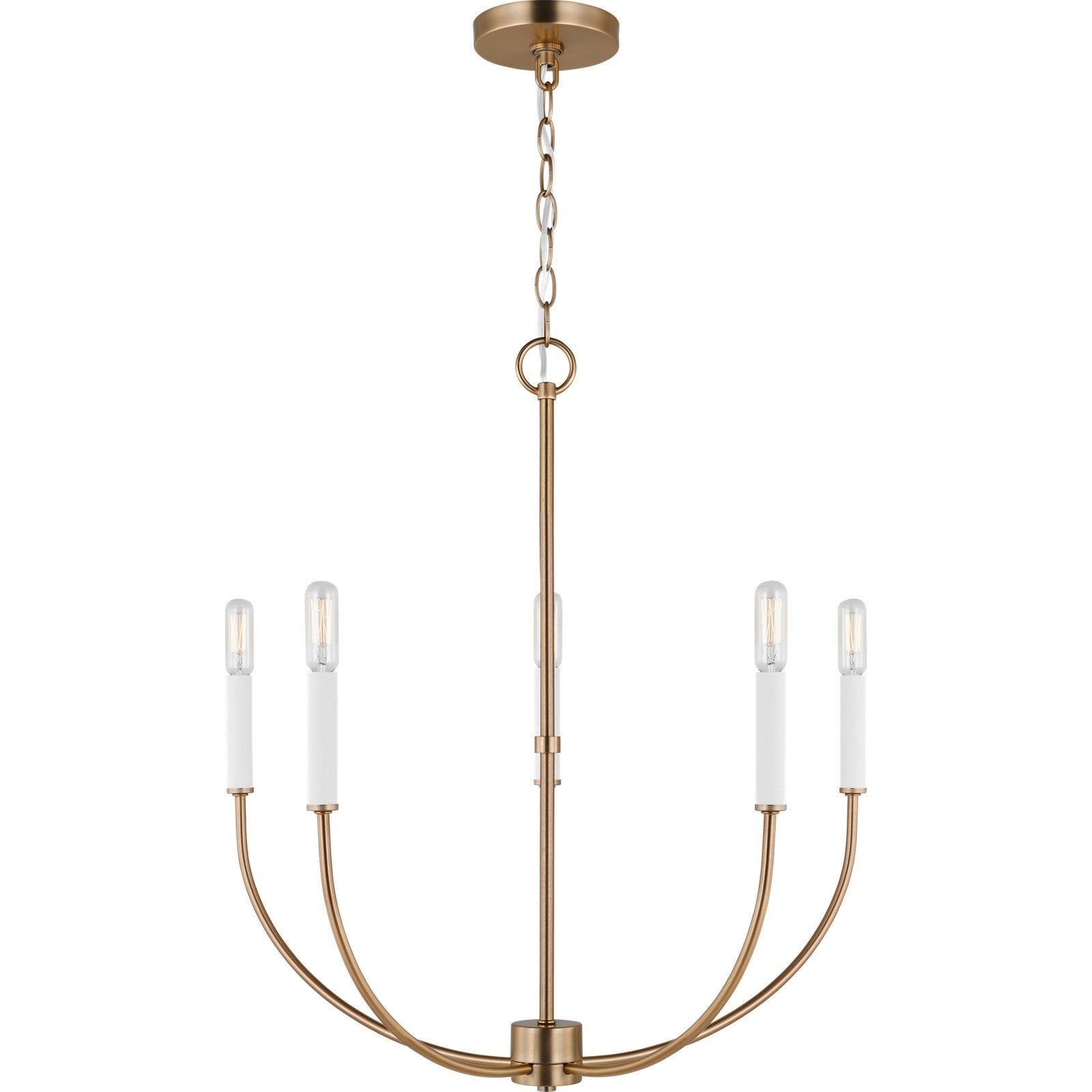 Greenwich 5-Light Chandelier in Midnight Black - Visual Comfort Ceiling Lights