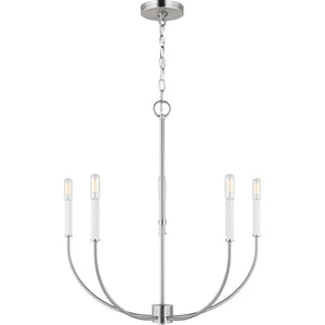 Greenwich 5-Light Chandelier in Midnight Black - Visual Comfort Ceiling Lights
