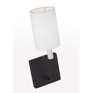 Greenwich 1-Light Sconce in Midnight Black - Visual Comfort Wall Lights