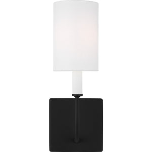 Greenwich 1-Light Sconce in Midnight Black - Visual Comfort Wall Lights
