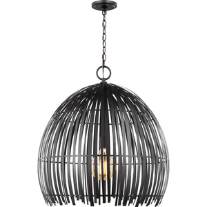 Hanalei Large Pendant in Midnight Black - Visual Comfort Ceiling Lights