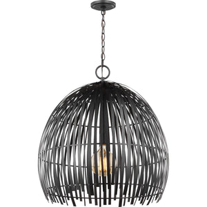 Hanalei Large Pendant in Midnight Black - Visual Comfort Ceiling Lights