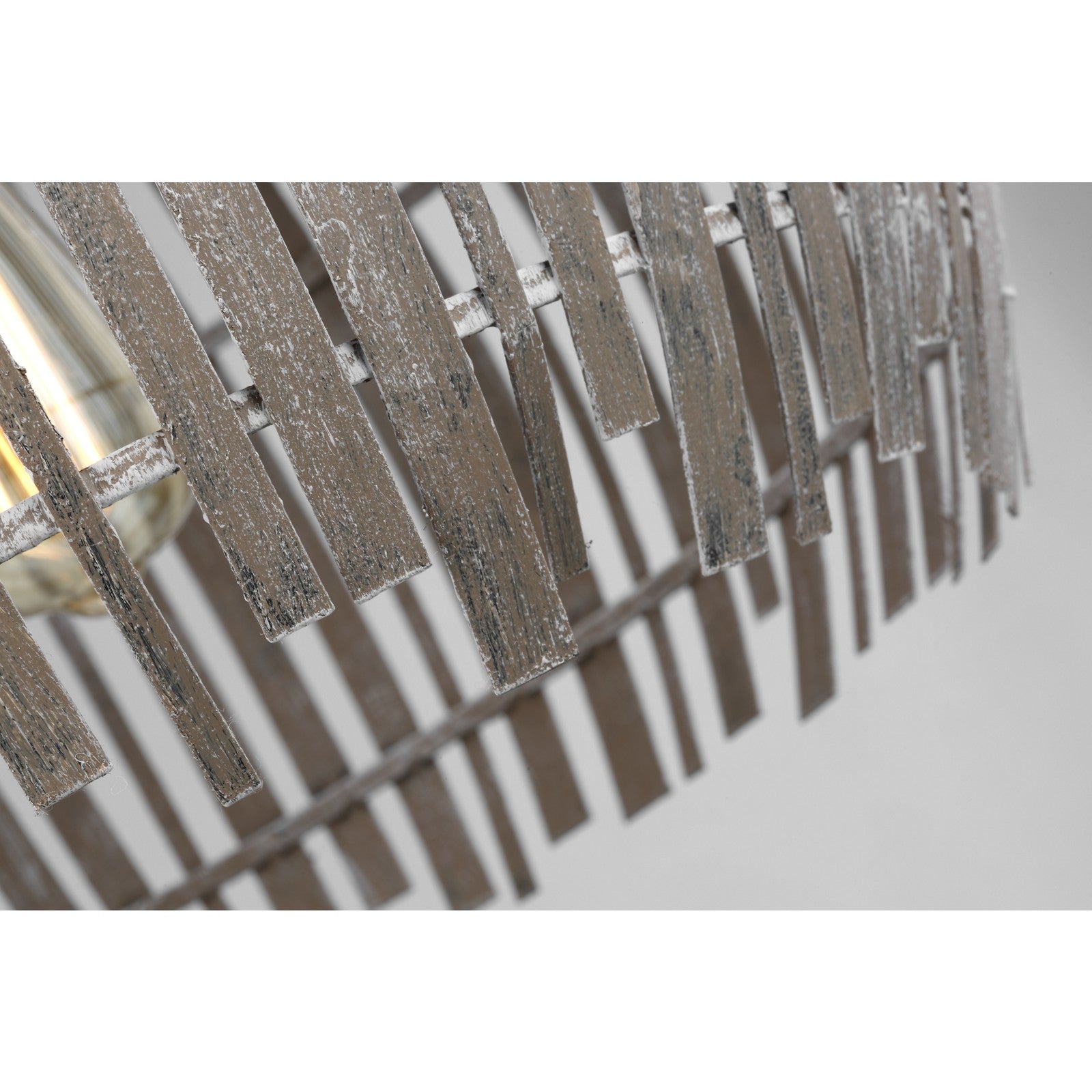 Hanalei Medium Pendant in Washed Pine - Visual Comfort Ceiling Lights