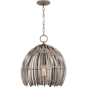 Hanalei Medium Pendant in Washed Pine - Visual Comfort Ceiling Lights