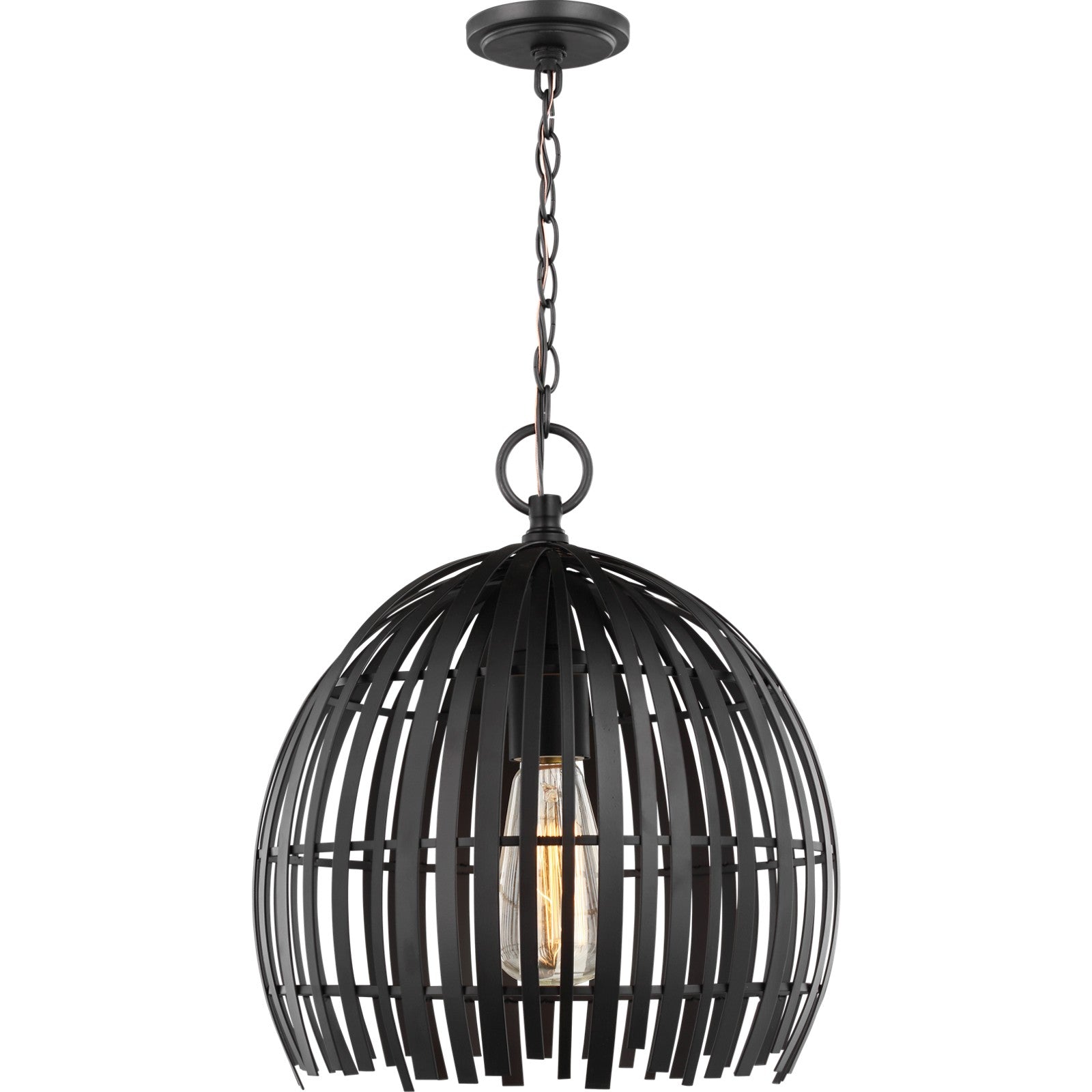 Hanalei Small Pendant in Washed Pine - Visual Comfort Ceiling Lights