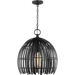 Hanalei Small Pendant in Washed Pine - Visual Comfort Ceiling Lights