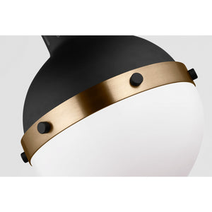 Hanks One Light Mini Pendant Midnight Black - Visual Comfort Ceiling Lights