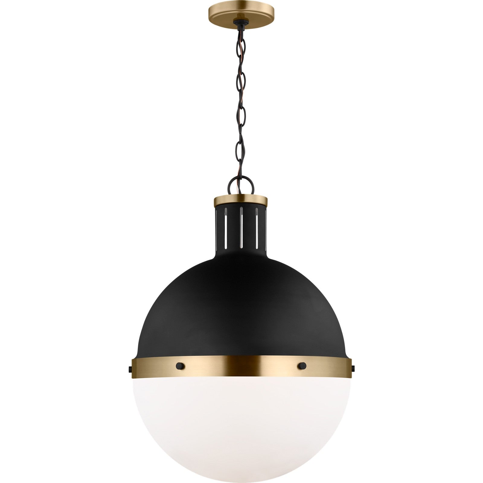 Hanks One Light Large Pendant Midnight Black - Visual Comfort Ceiling Lights