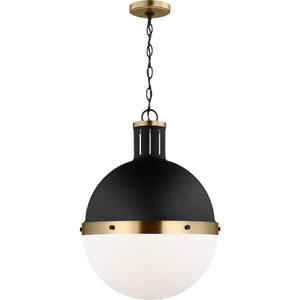 Hanks One Light Large Pendant Midnight Black - Visual Comfort Ceiling Lights