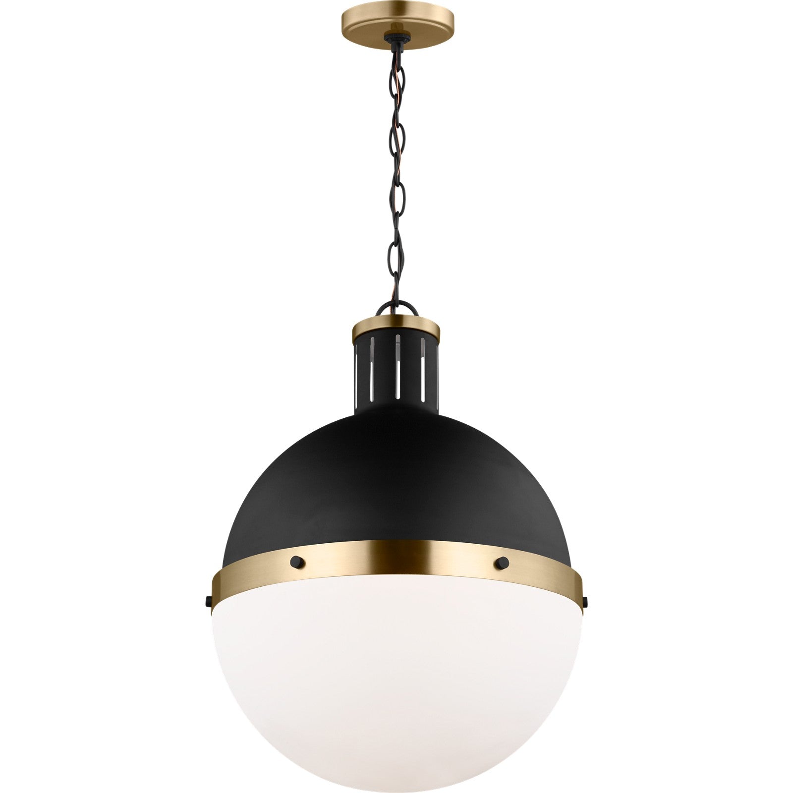 Hanks One Light Large Pendant Midnight Black - Visual Comfort Ceiling Lights