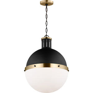 Hanks One Light Large Pendant Midnight Black - Visual Comfort Ceiling Lights