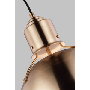 Huey One Light Medium Pendant Midnight Black - Visual Comfort Ceiling Lights