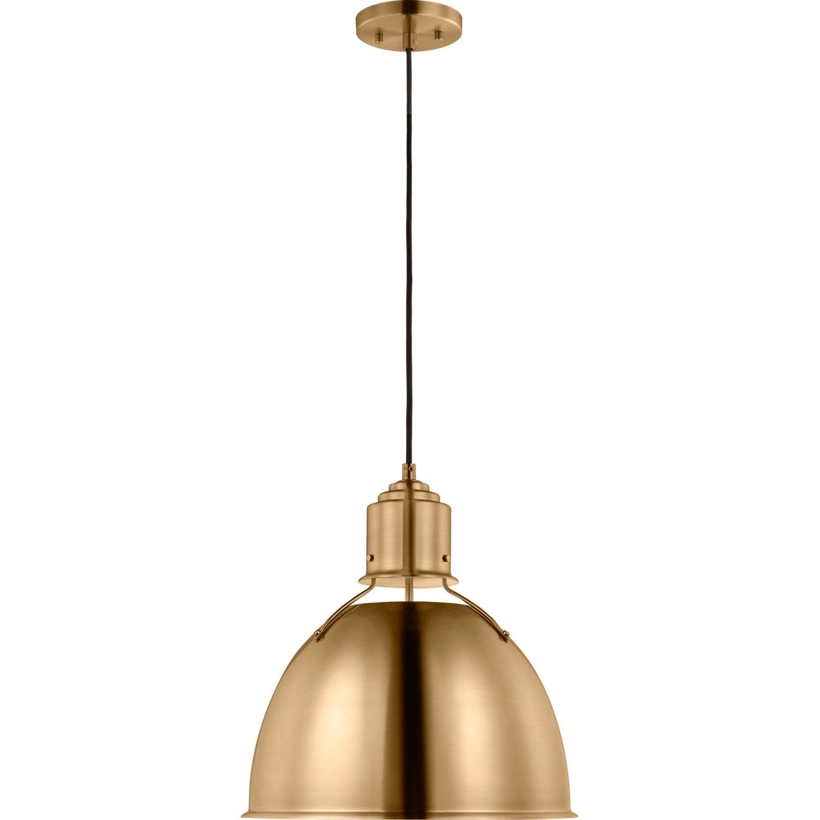 Huey One Light Medium Pendant Midnight Black - Visual Comfort Ceiling Lights