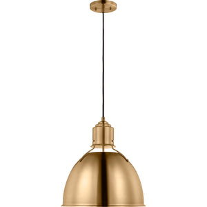 Huey One Light Medium Pendant Midnight Black - Visual Comfort Ceiling Lights