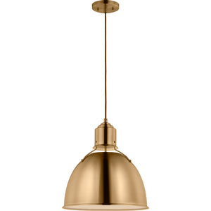 Huey One Light Medium Pendant Midnight Black - Visual Comfort Ceiling Lights