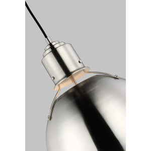 Huey One Light Medium Pendant Midnight Black - Visual Comfort Ceiling Lights