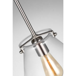 Kate One Light Cone Pendant Satin Brass - Visual Comfort Ceiling Lights