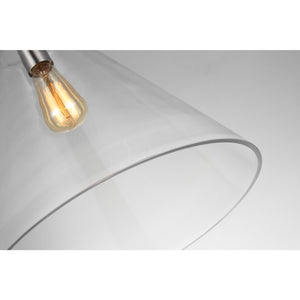Kate One Light Cone Pendant Satin Brass - Visual Comfort Ceiling Lights