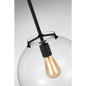 Kate One Light Sphere Pendant Midnight Black - Visual Comfort Ceiling Lights