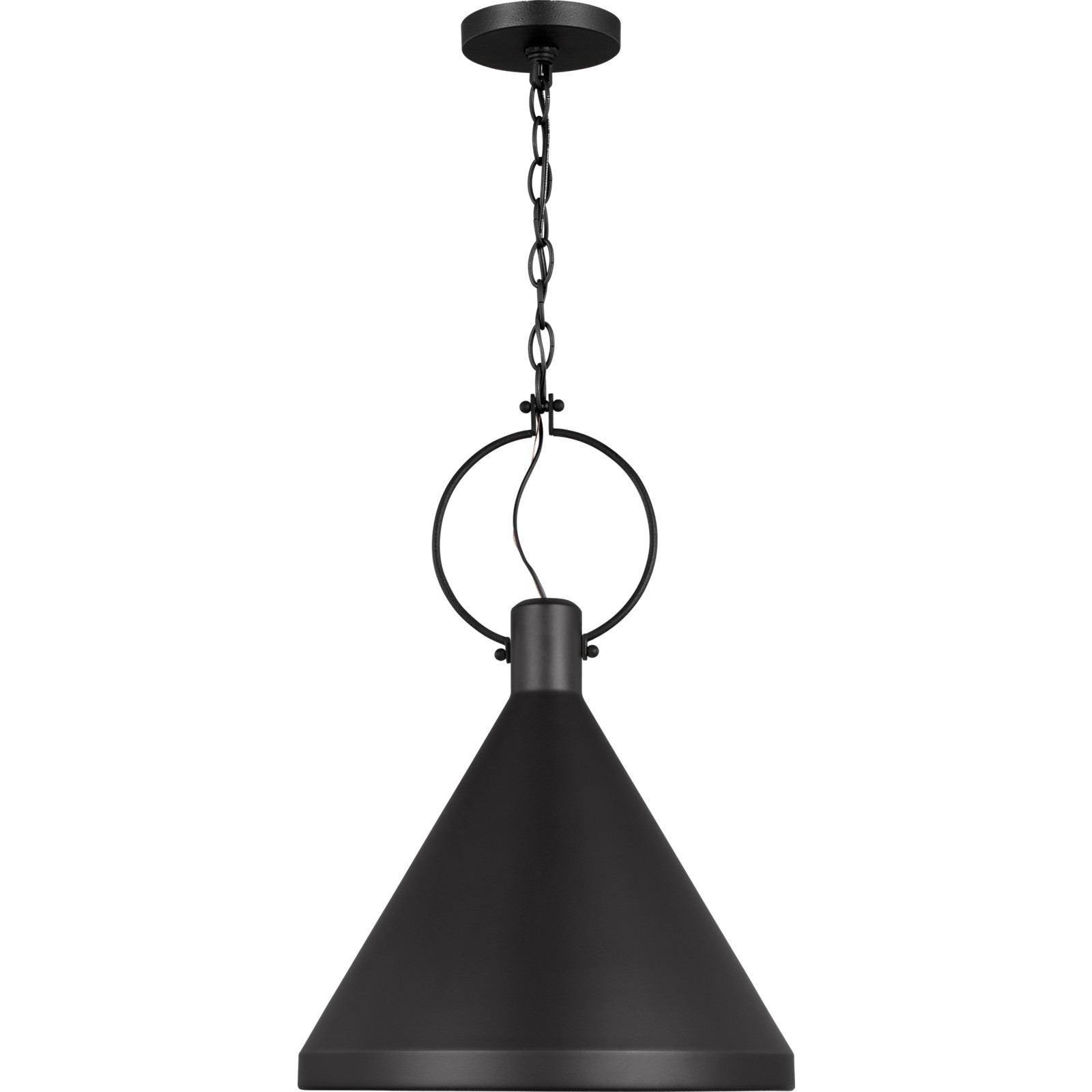 Lyon Medium One Light Pendant Midnight Black - Visual Comfort Ceiling Lights