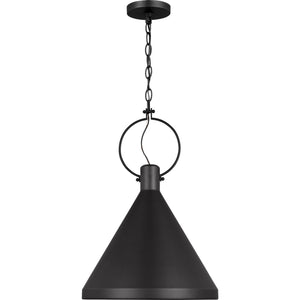 Lyon Medium One Light Pendant Midnight Black - Visual Comfort Ceiling Lights