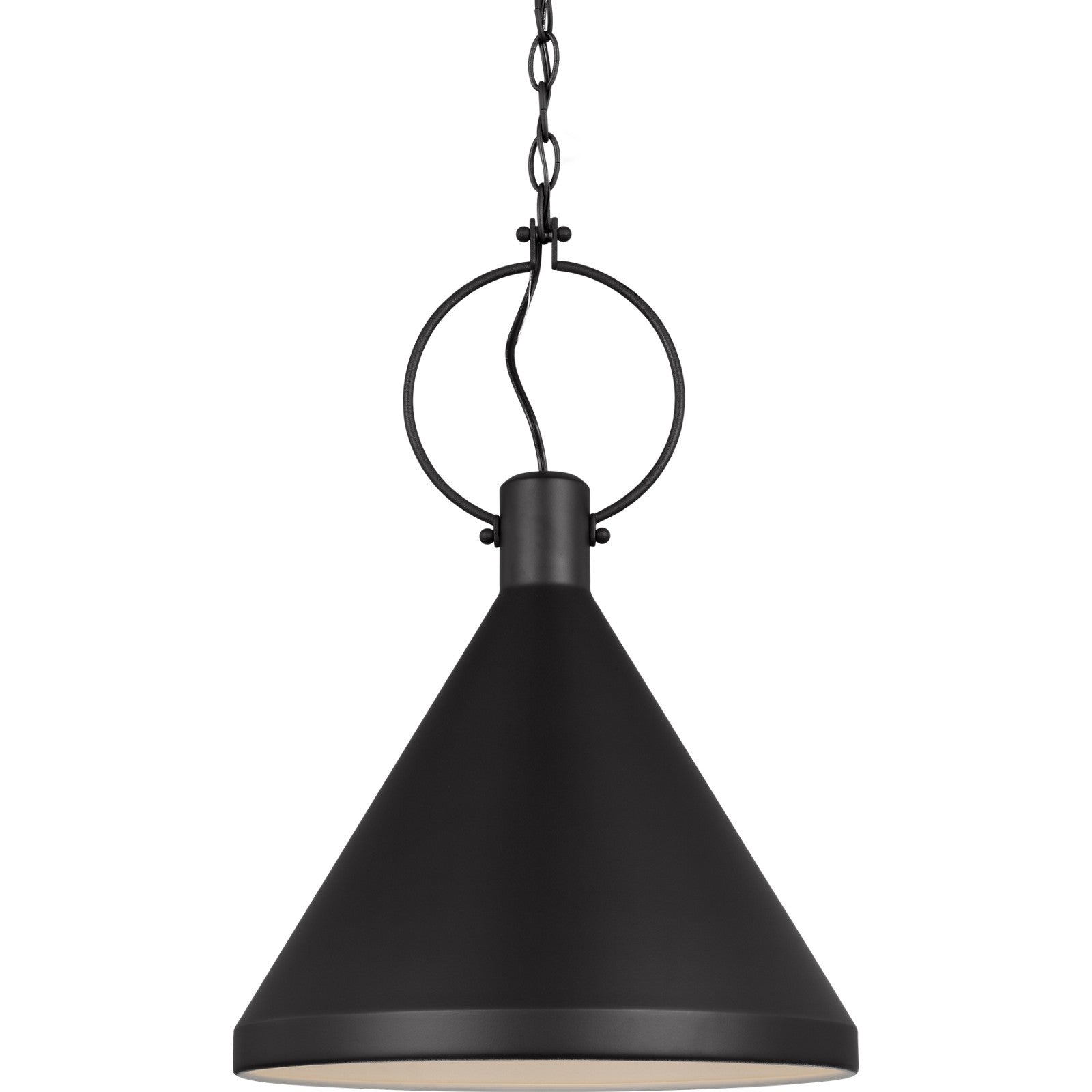 Lyon Medium One Light Pendant Midnight Black - Visual Comfort Ceiling Lights