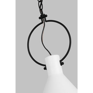 Lyon Medium One Light Pendant Midnight Black - Visual Comfort Ceiling Lights