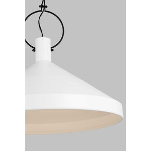 Lyon Large One Light Pendant Midnight Black - Visual Comfort Ceiling Lights