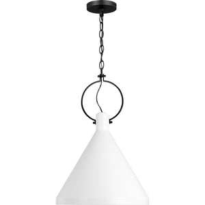 Lyon Medium One Light Pendant Midnight Black - Visual Comfort Ceiling Lights