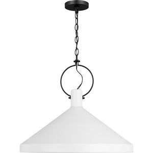 Lyon Large One Light Pendant Midnight Black - Visual Comfort Ceiling Lights