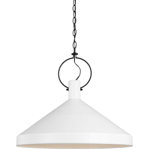 Lyon Large One Light Pendant Midnight Black - Visual Comfort Ceiling Lights