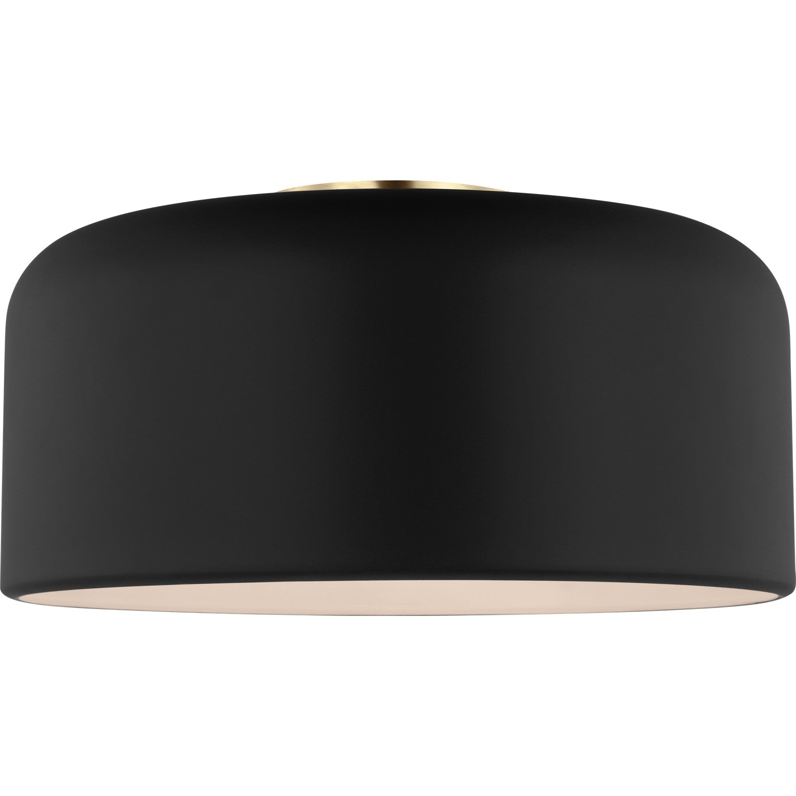 Malone Medium Flush Mount Midnight Black - Visual Comfort Ceiling Lights