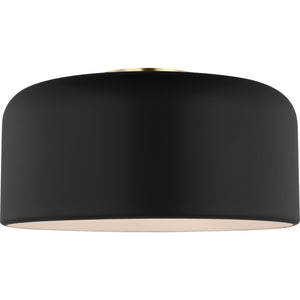 Malone Medium Flush Mount Midnight Black - Visual Comfort Ceiling Lights