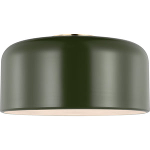Malone Medium Flush Mount Midnight Black