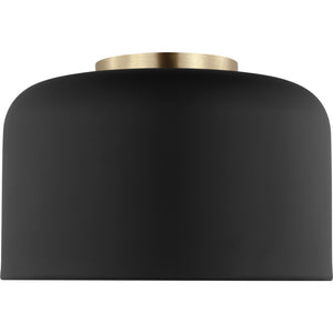 Malone Small Flush Mount Midnight Black - Visual Comfort Ceiling Lights
