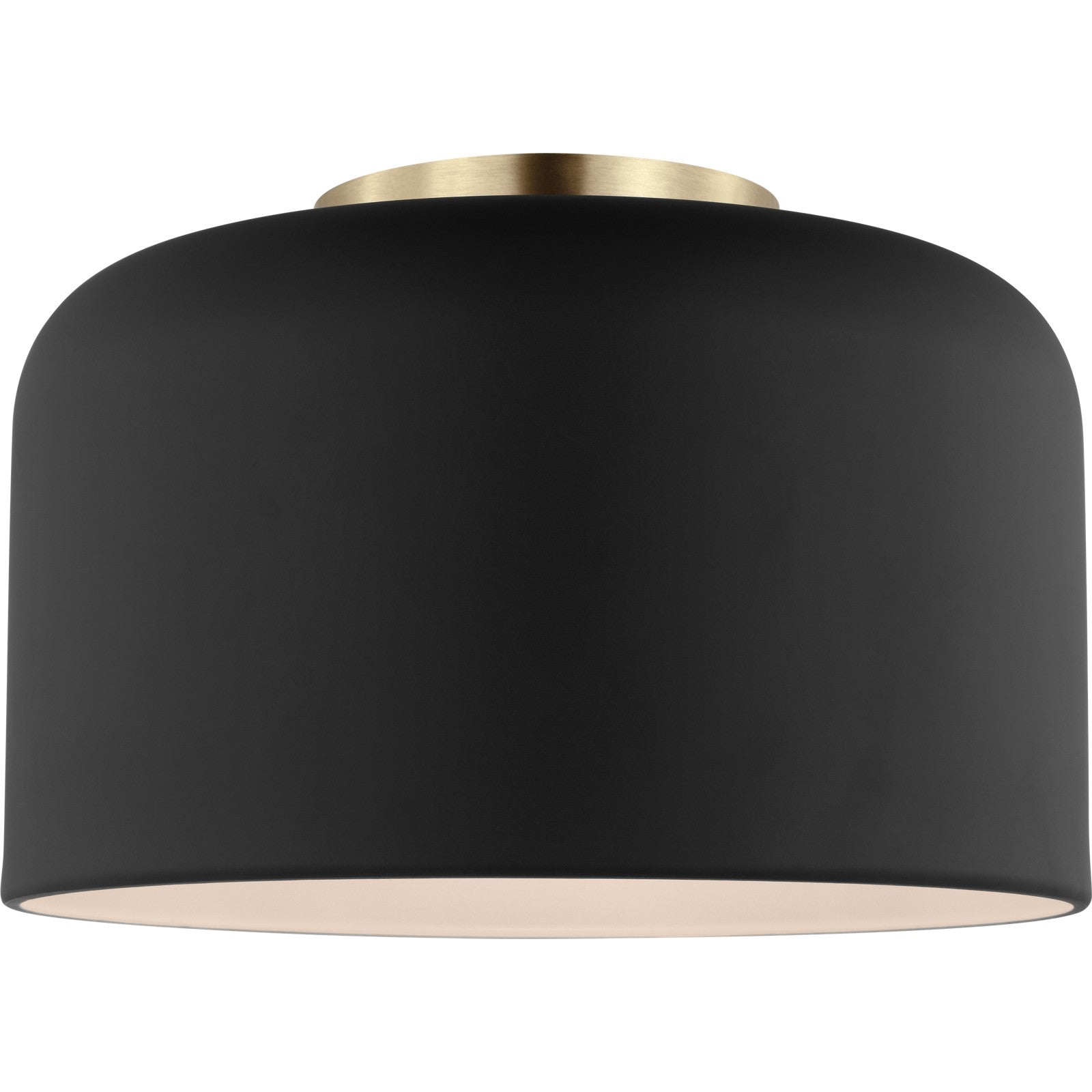 Malone Small Flush Mount Midnight Black - Visual Comfort Ceiling Lights