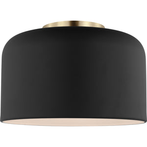 Malone Small Flush Mount Midnight Black - Visual Comfort Ceiling Lights