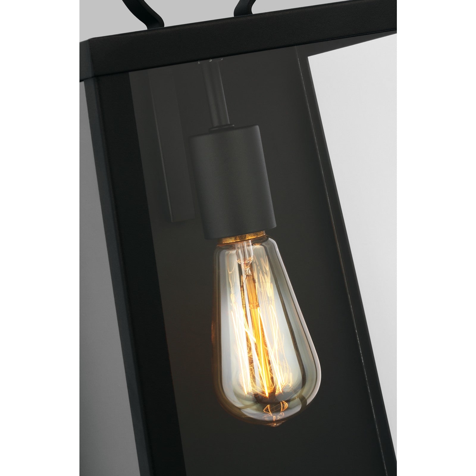Marinus Large One Light Outdoor Wall Lantern Black - Visual Comfort Outdoor Lighting