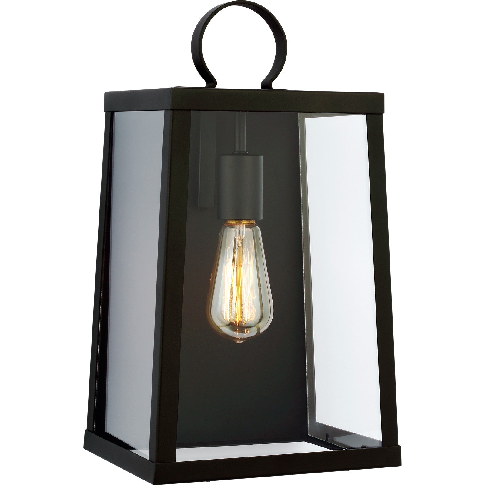 Marinus Large One Light Outdoor Wall Lantern Black - Visual Comfort Outdoor Lighting