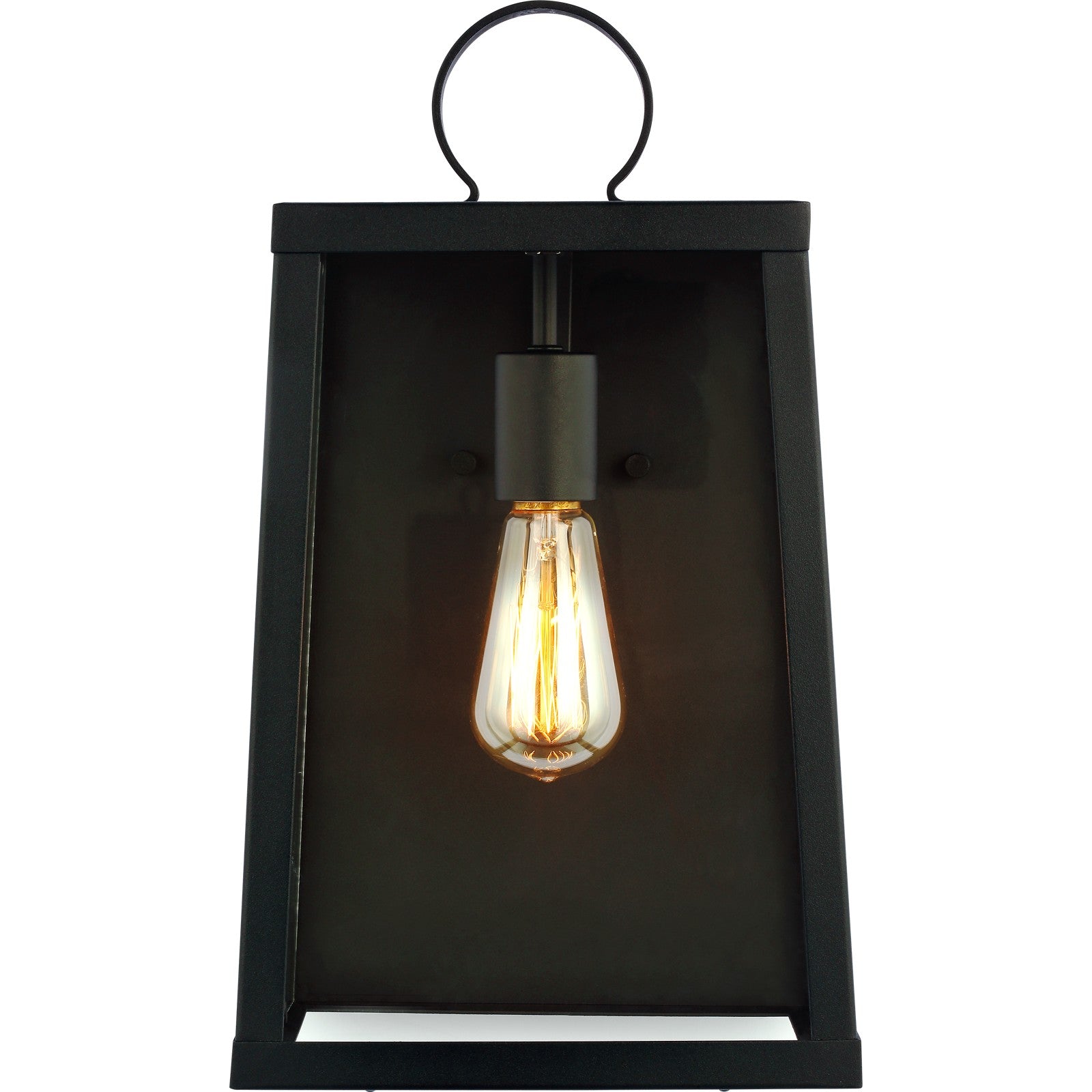 Marinus Large One Light Outdoor Wall Lantern Black - Visual Comfort Outdoor Lighting