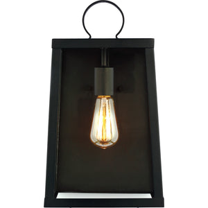 Marinus Large One Light Outdoor Wall Lantern Black - Visual Comfort Outdoor Lighting